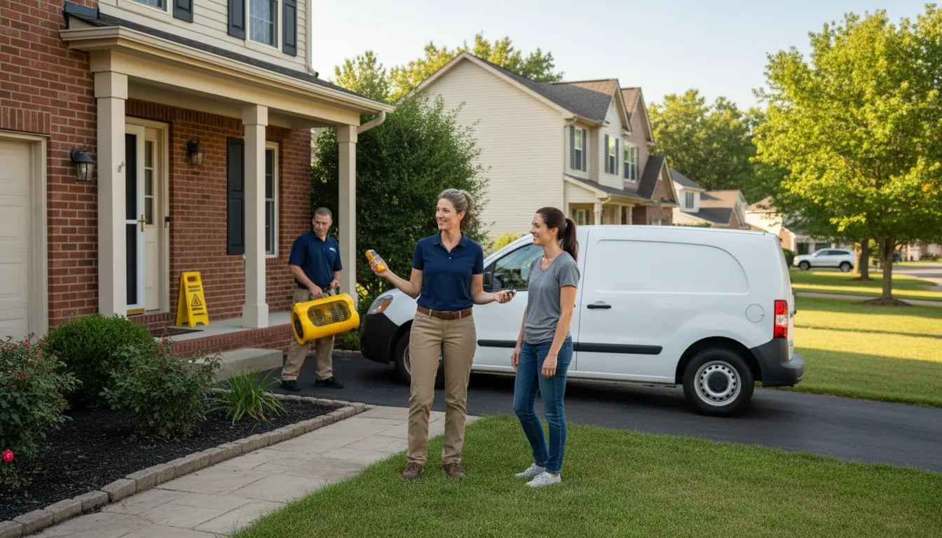 Residential water damage restoration in Summerdale, PA